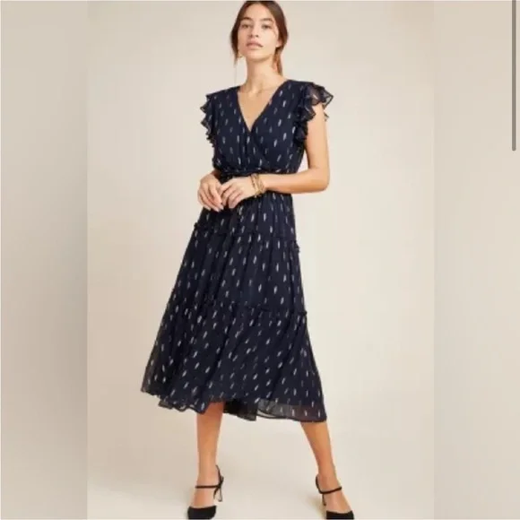 anthropologie blue midi dress Smak Parlour 1970s Blue Velvet Silver Stars Cutout Maxi Dress – Unique  Vintage